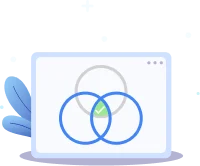laptop image with 3 circles