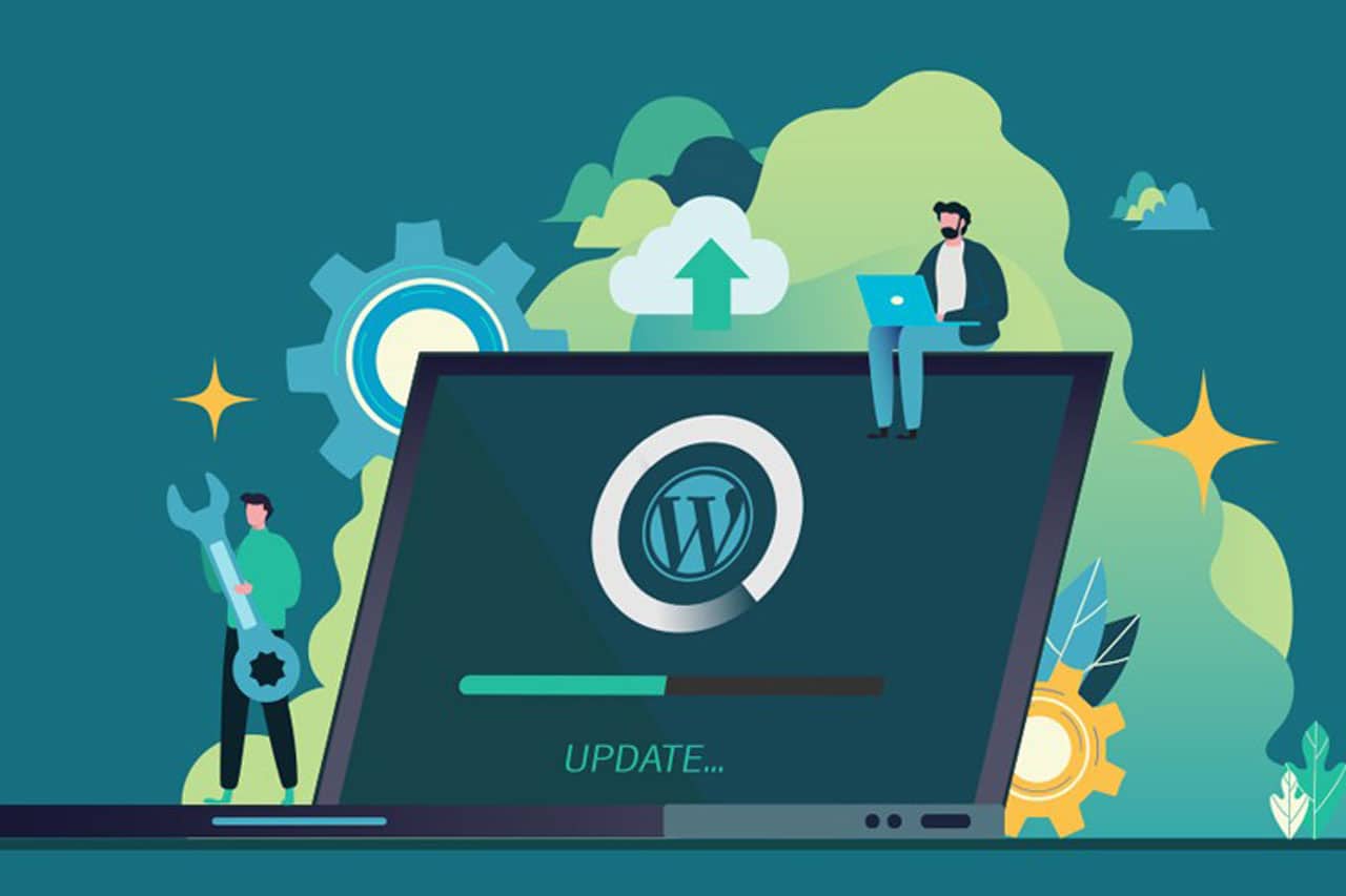 how to update WordPress safely through WP config concept image