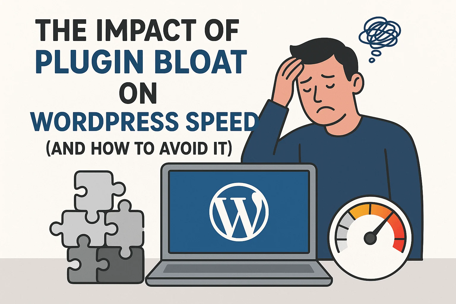 wordpress plugin bloat concept image