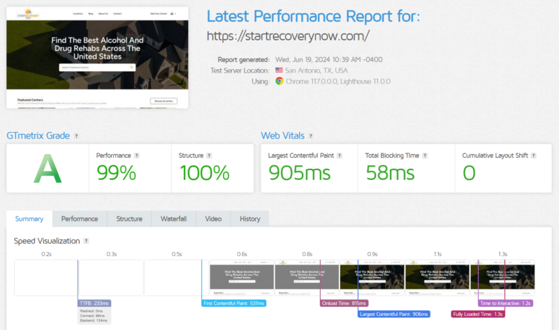 Wordpress Page Speed Optimization 2 startrecoverynow pagespeed