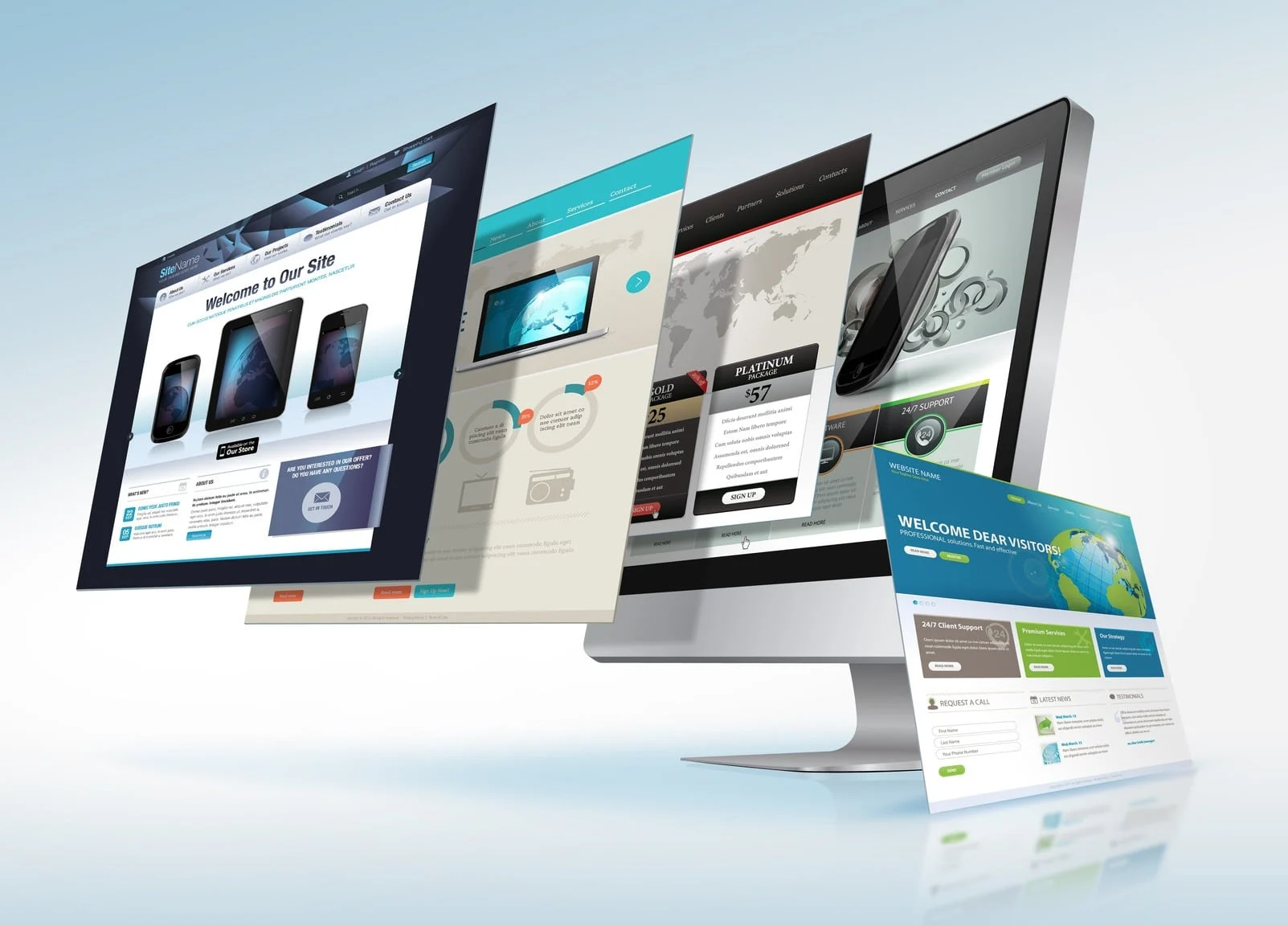 web designs done by a wordpress design agency.